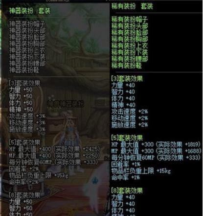dnf大崩套的属性和效果是什么？如何获得？