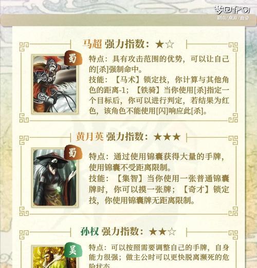 三国杀主公角色有哪些特殊buff？如何利用？